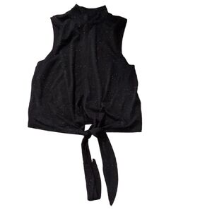 Lululemon Time to Restore Mock Neck TankBlack / White Size 2